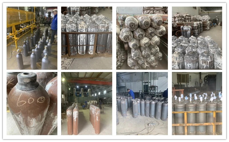 Tped Approved Seamless Steel 6L Acetylene Gas Cylinders