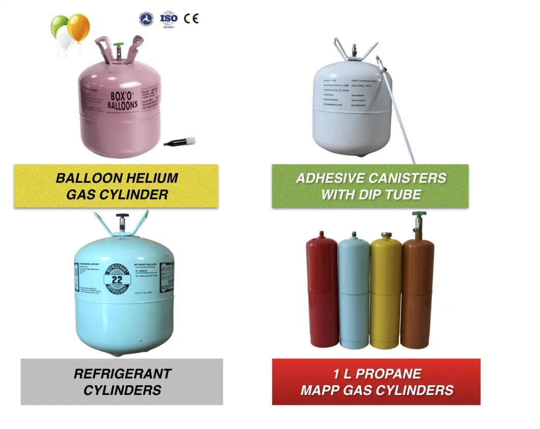22.3L Steel Welding Helium Empty Cylinder for Balloons Helium Gas