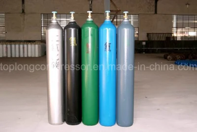 Cilindro de Gas CNG de acero sin costura de alta presión, 150bar /200bar, oxígeno, nitrógeno, hidrógeno, argón, helio, CO2