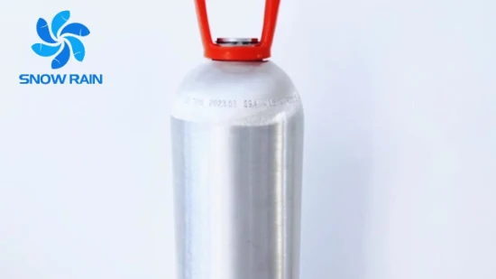 Cilindro de gas de CO2 de aluminio de 0,35~50L sin costuras de alta presión Popular promoción de venta directa del fabricante