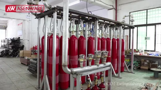 Sistema de extinción de incendios Presión de dióxido de carbono que alivia el cilindro estable de CO2 Firr