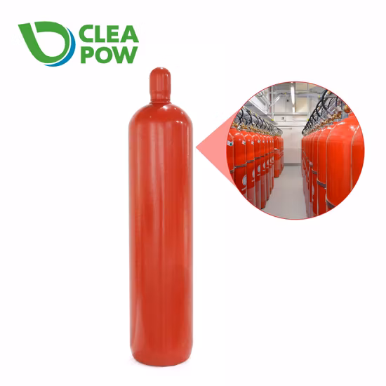 Cilindro de gas CO2 de oxígeno médico Industrial de acero sin costura 68L contra incendios de alta calidad 150bar mejor venta